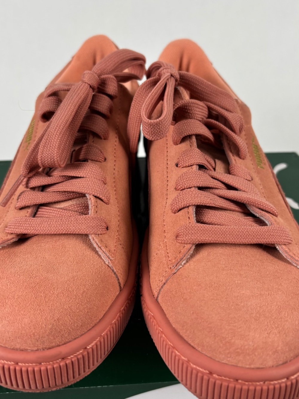 Puma, Suede, Skate/Court, Sneakers, Pale Pink/Samon Women's Size 8.5- 39 UK - Picture 4 of 12
